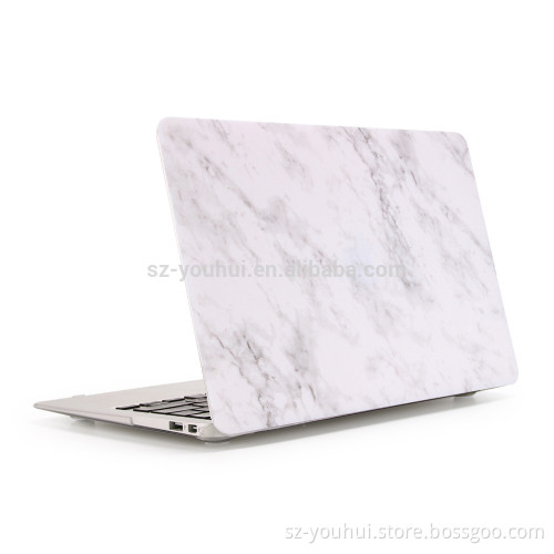 Hot selling hard print marble case cover for pro 13 macbook
